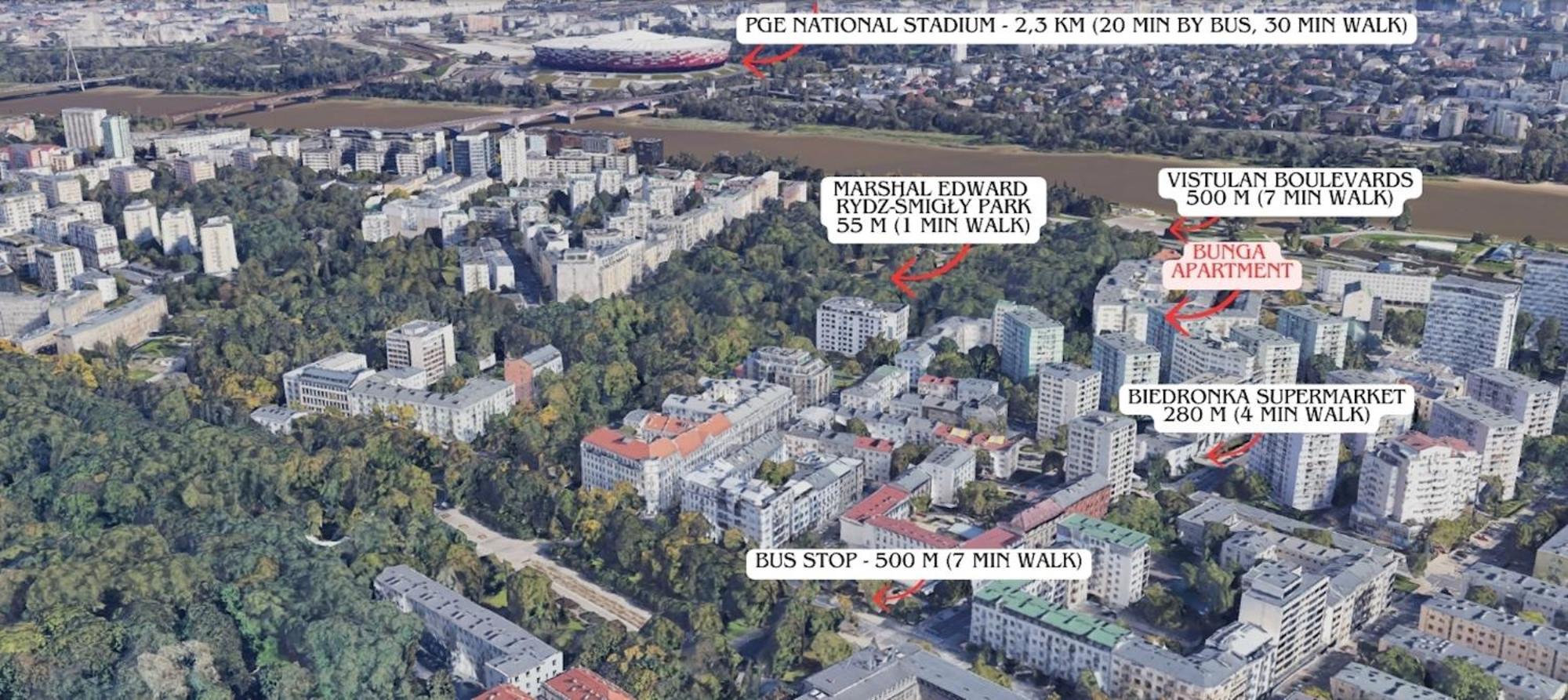 Bunga Apartament Varsovia Exterior foto